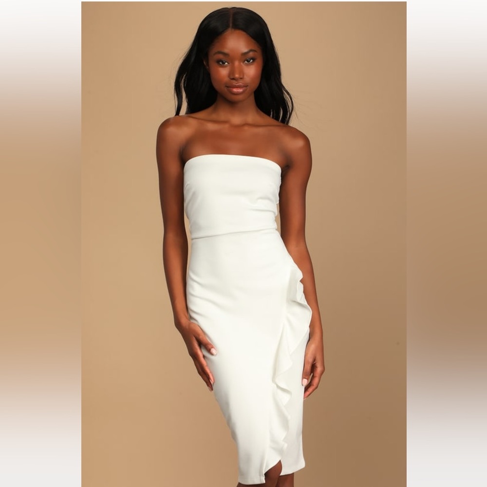 White xs lulus dress